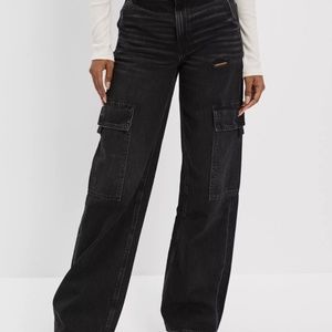 AE Super High-Waisted Cargo Baggy Wide-Leg Jean